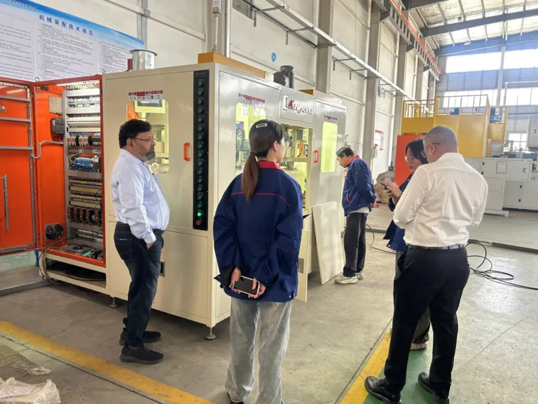 Indian customer visiting Angem factory for an on-site inspection