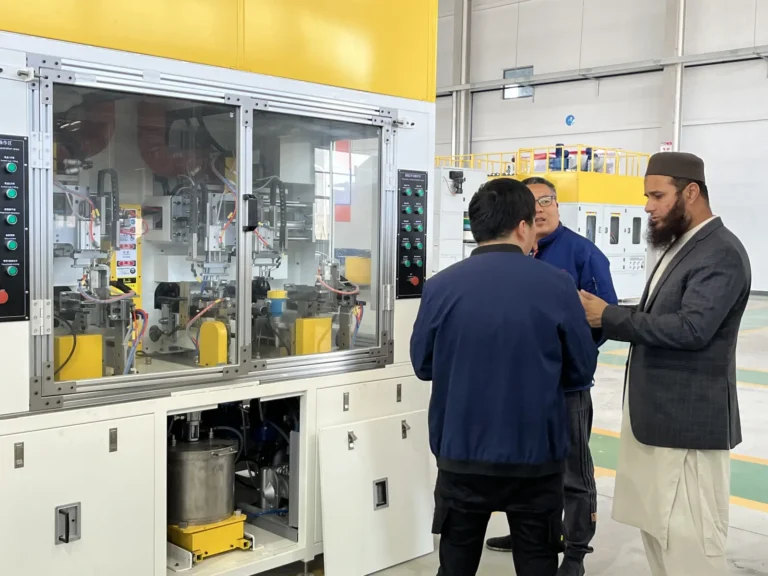 Pakistani rubber anti-vibration bushing manufacturer visiting Angem factory